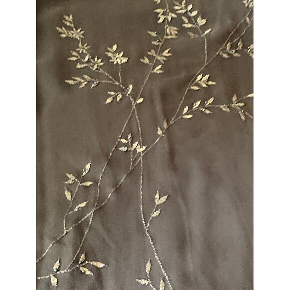 Jones New York Moss Dark Green Floral Blouse Tank Top Sleeveless Camisole 10 - Picture 7 of 13